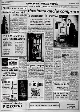 La singolare invenzione di un artigiano cremonese:  le campane in scatola 