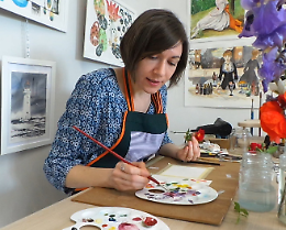 Mostra di acquarelli di Serena Marangon