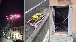 Capodanno a Cremona: botti e lanterne illuminano la notte, cassonetti in fiamme ma nessun ferito