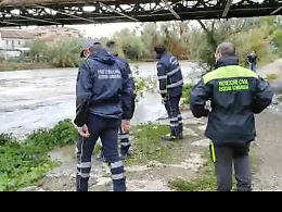 VIDEO Fiume Serio in piena, Protezione civile mobilitata