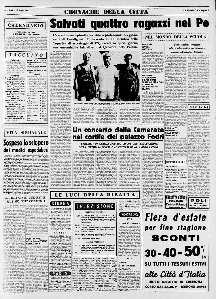 Salvati quattro ragazzi nel Po