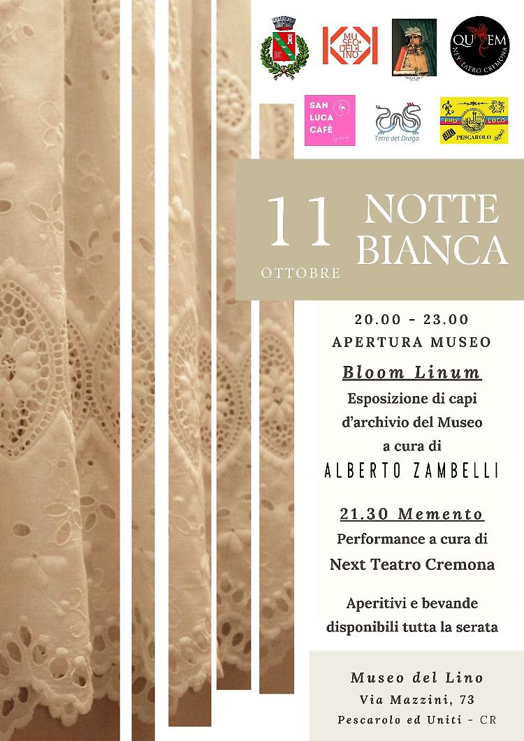 "Notte Bianca" al Museo del Lino