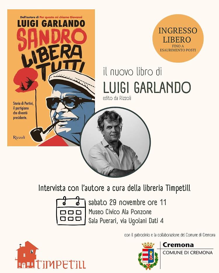 Luigi Garlando torna a Cremona con il suo ultimo libro 