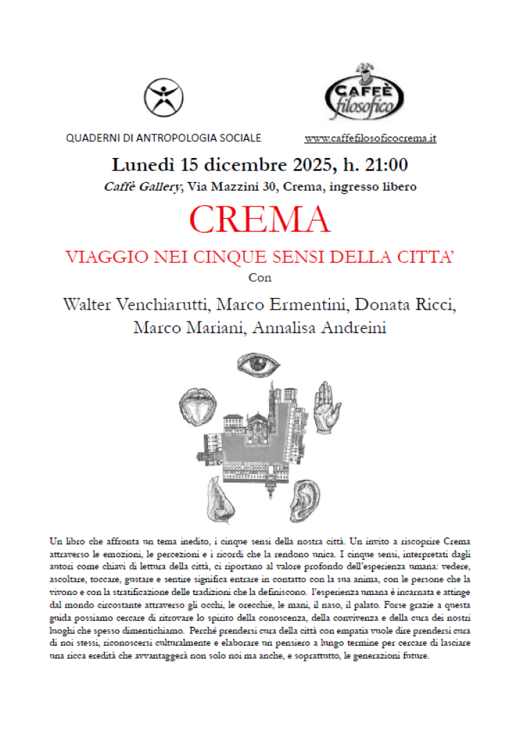Crema, viaggio nei cinque sensi della città