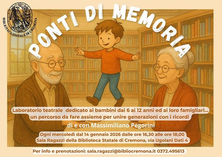 "Ponti di memoria" laboratorio per bambini e familiari