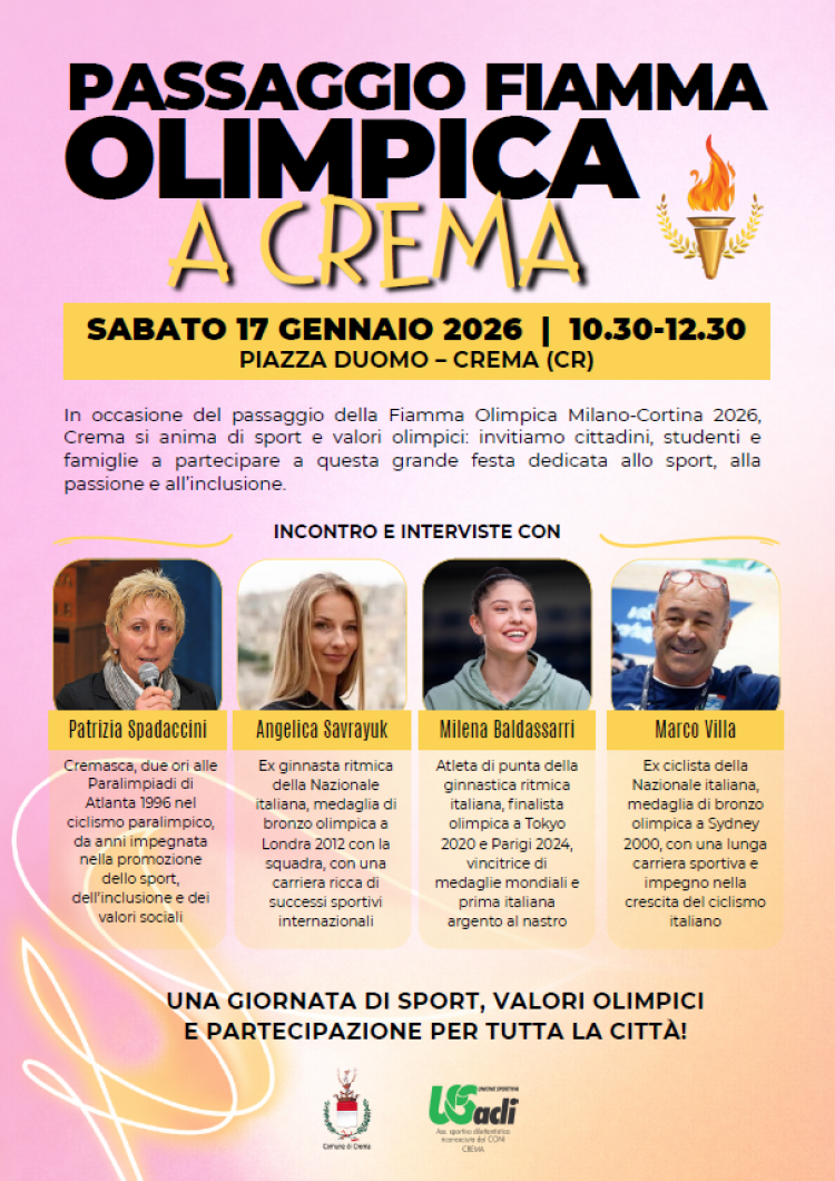 Il viaggio della Fiamma Olimpica - Crema