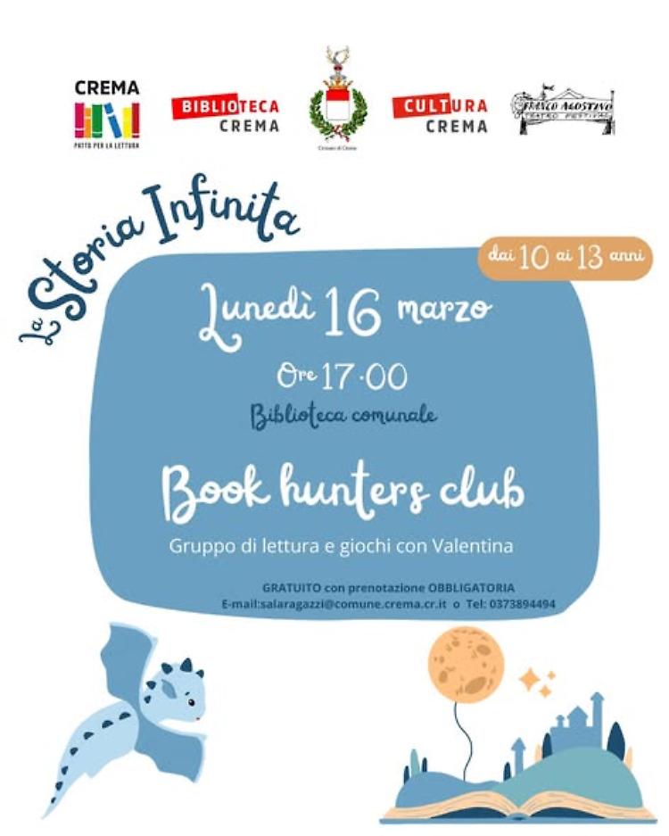 Book Hunters Club: Laboratorio creativo per bambini