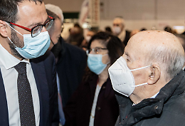 Il fondatore al taglio del nastro: &laquo;Piero Mondini, pioniere e padre nobile&raquo;