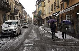 Le immagini della nevicata a Crema