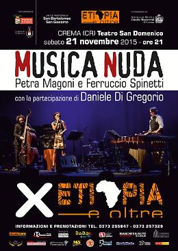 Concerto a scopo benefico con il duo "Musica Nuda" Sabato 21 novembre 