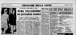 Mina sposerebbe un giornalista romano