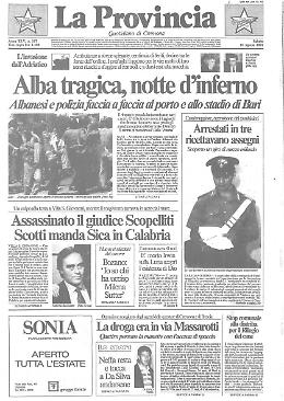 Alba tragica, notte d’inferno