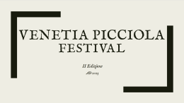 Venetia Picciola, splendori musicali barocchi in riva al Po