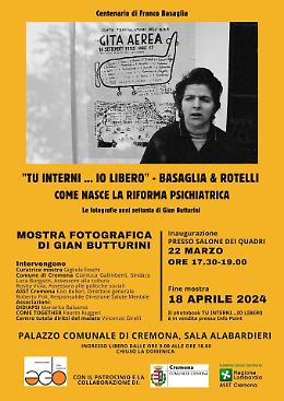 In Comune la mostra 'Tu interni … io libero - Basaglia & Rotelli, come nasce la riforma psichiatrica'