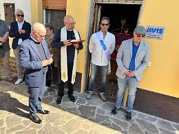 Nuova sede per l'Avis comunale: taglio del nastro, corteo e messa