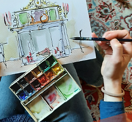 I colori a palazzo: lezione di acquerello e visita guidata