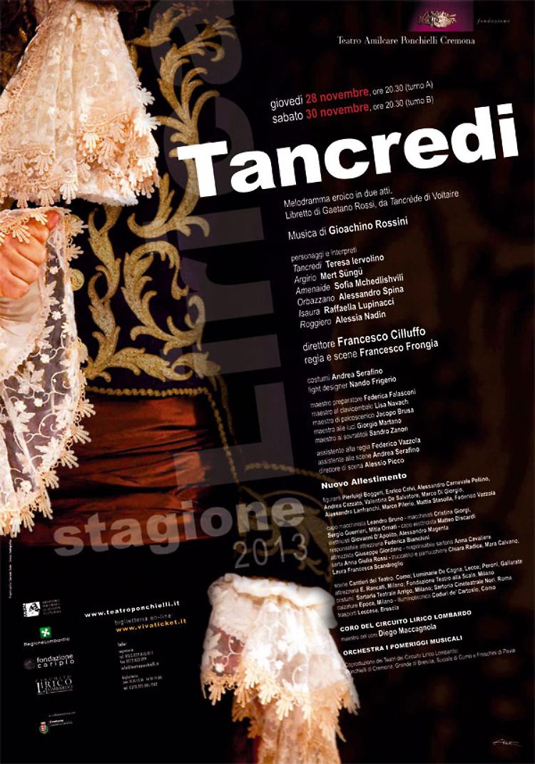Stagione lirica: giovedì 28 Tancredi