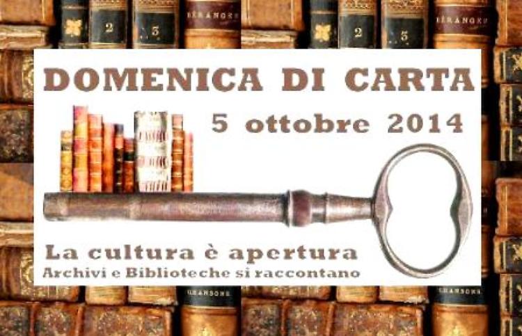 "Domenica di carta": il 5 ottobre la biblioteca aperta al pubblico