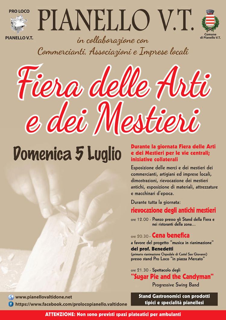 Fiera delle arti e dei  mestieri a Pianello Val Tidone (Pc)