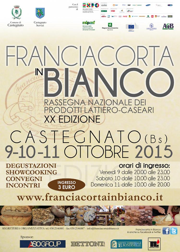 Franciacorta in Bianco dal 9 allò'11 ottobre a Castegnato (Bs)