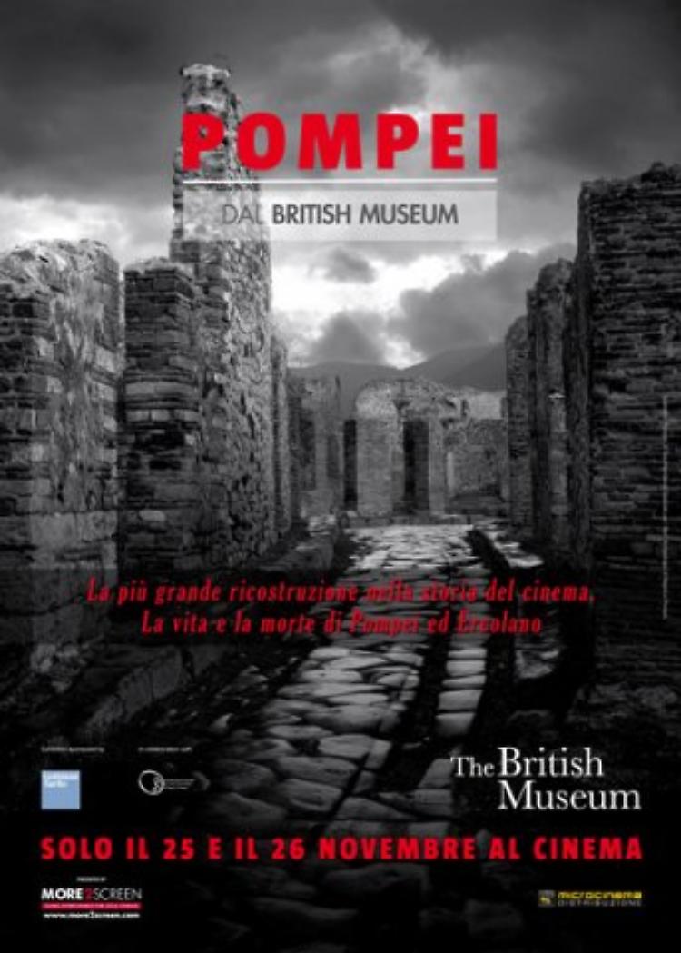 La grande arte al cinema: Martedì 10 e mercoledì 11 novembre "Pompei" al Chaplin