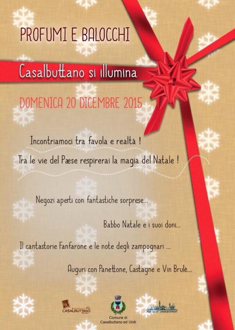 Profumi di festa e balocchi domenica 20 a Casalbuttano