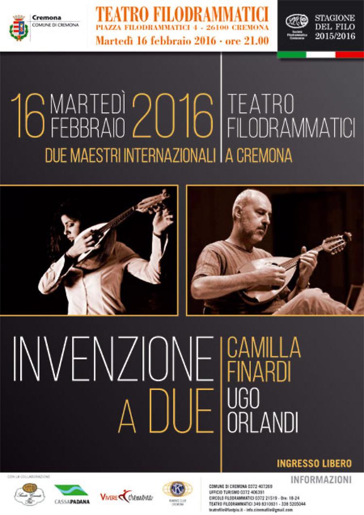 Invenzione a due: Camilla Finardi e Ugo Orlandi suonano il mandolino