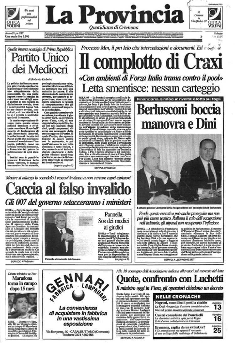 * Il complotto di Craxi - * Caccia al falso invalido