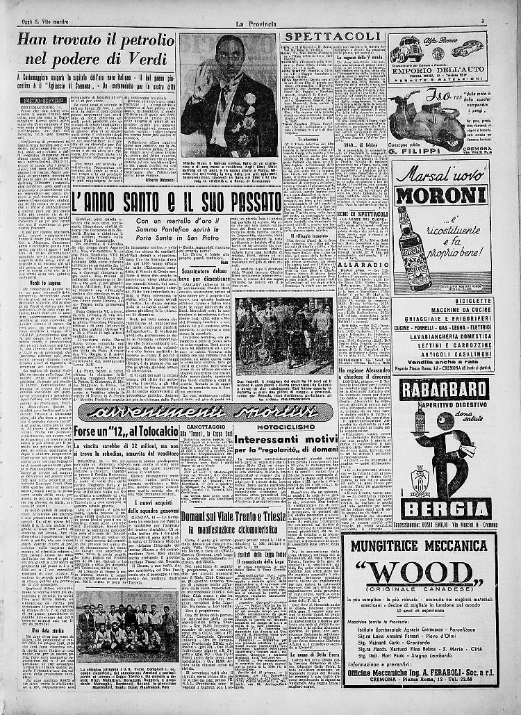 Han trovato il petrolio nel podere di Verdi