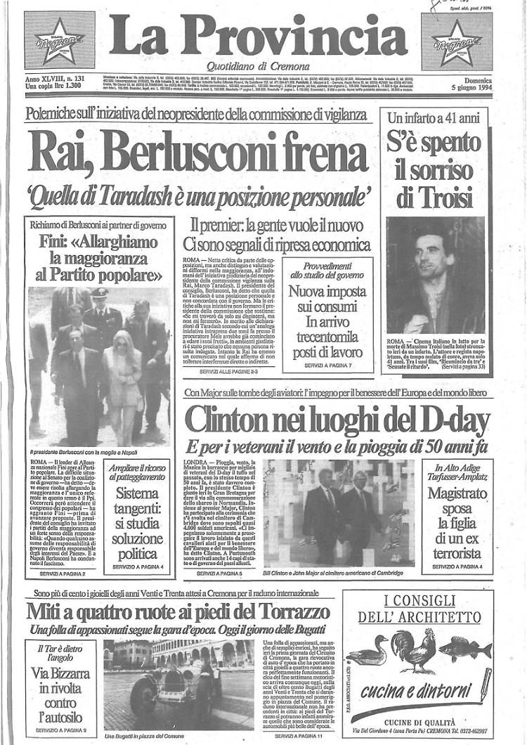 S'è spento il sorriso di Troisi