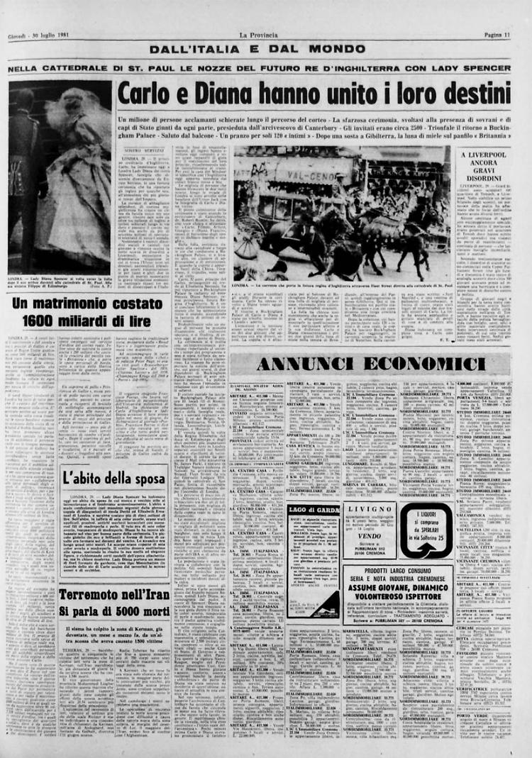 Carlo e Diana hanno unito i loro destini