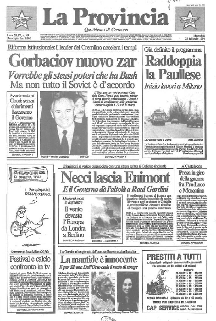 Gorbaciov nuovo zar