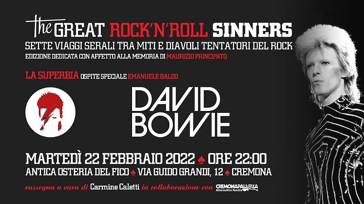 Serata evento "La superbia • David Bowie": con Carmine Caletti in viaggio nel rock