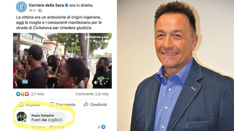 Caso Alika, un commento del sindaco Palladini scatena la bufera