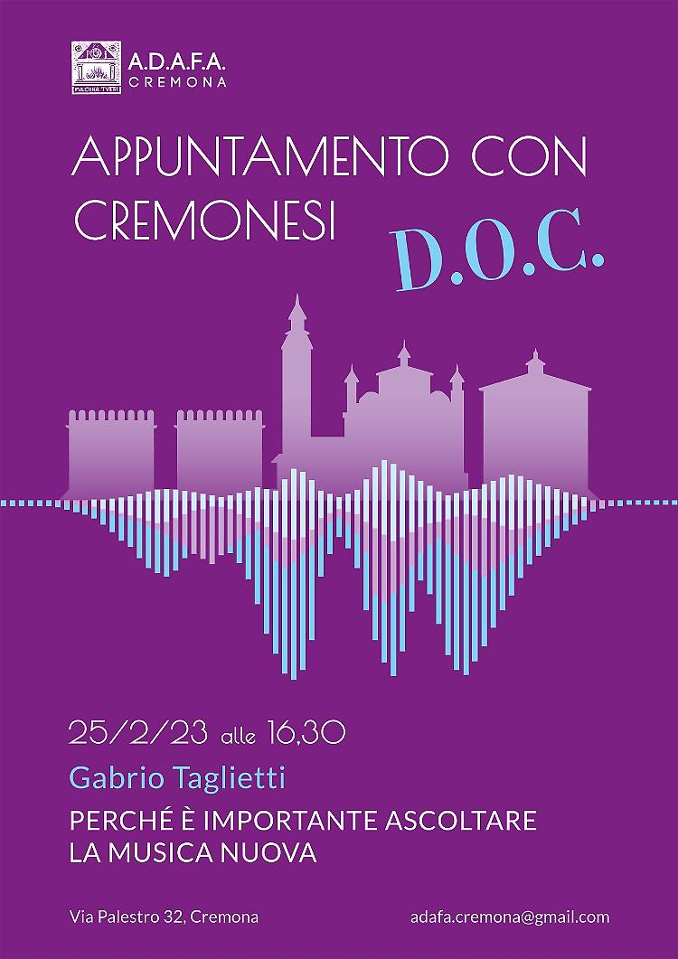 La rassegna ‘Appuntamento con cremonesi D.O.C.’