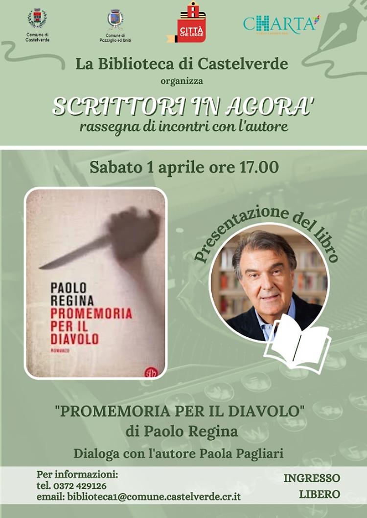 Paolo Regina presenta il suo ultimo libro "Promemoria per il diavolo"