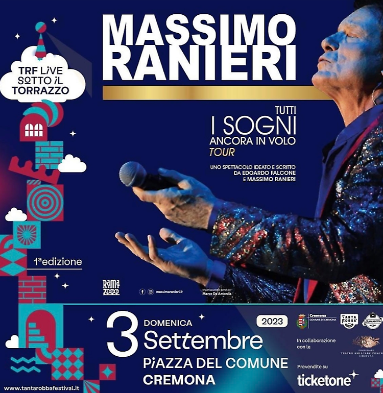 Massimo Ranieri al "Live sotto il torrazzo" a Cremona