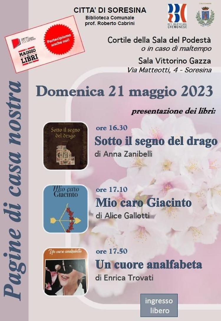 Presentazione di tre libri in Biblioteca