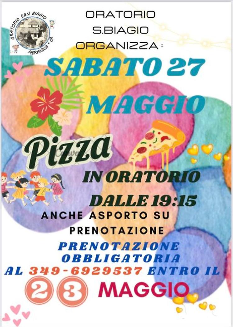 Pizzata in Oratoria a Pieranica