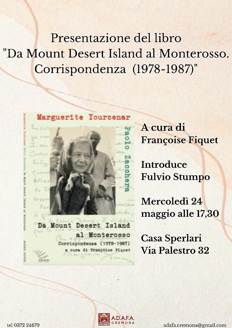 Presentazione del volume "Da Mount Desert Island al Monterosso"