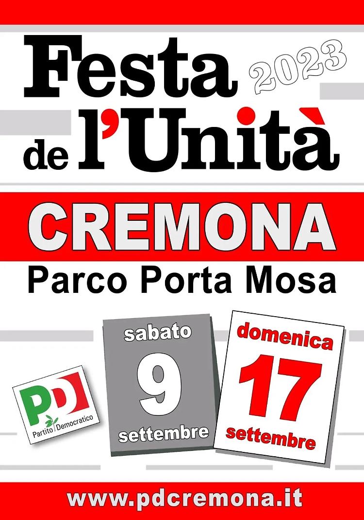  Festa de l’Unità di Cremona 2023: ballo liscio, cucina, dibattiti