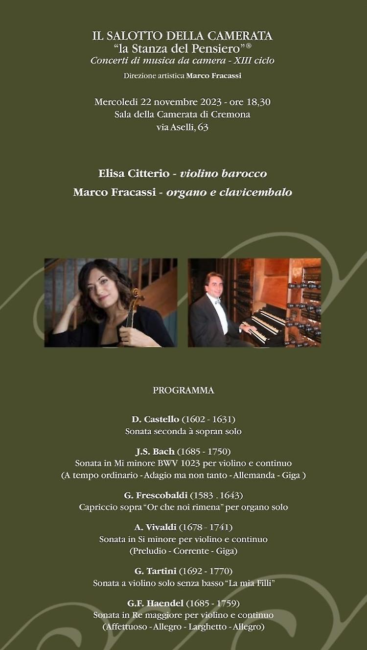 Il salotto della Camerata. Concerto "La stanza del pensiero"