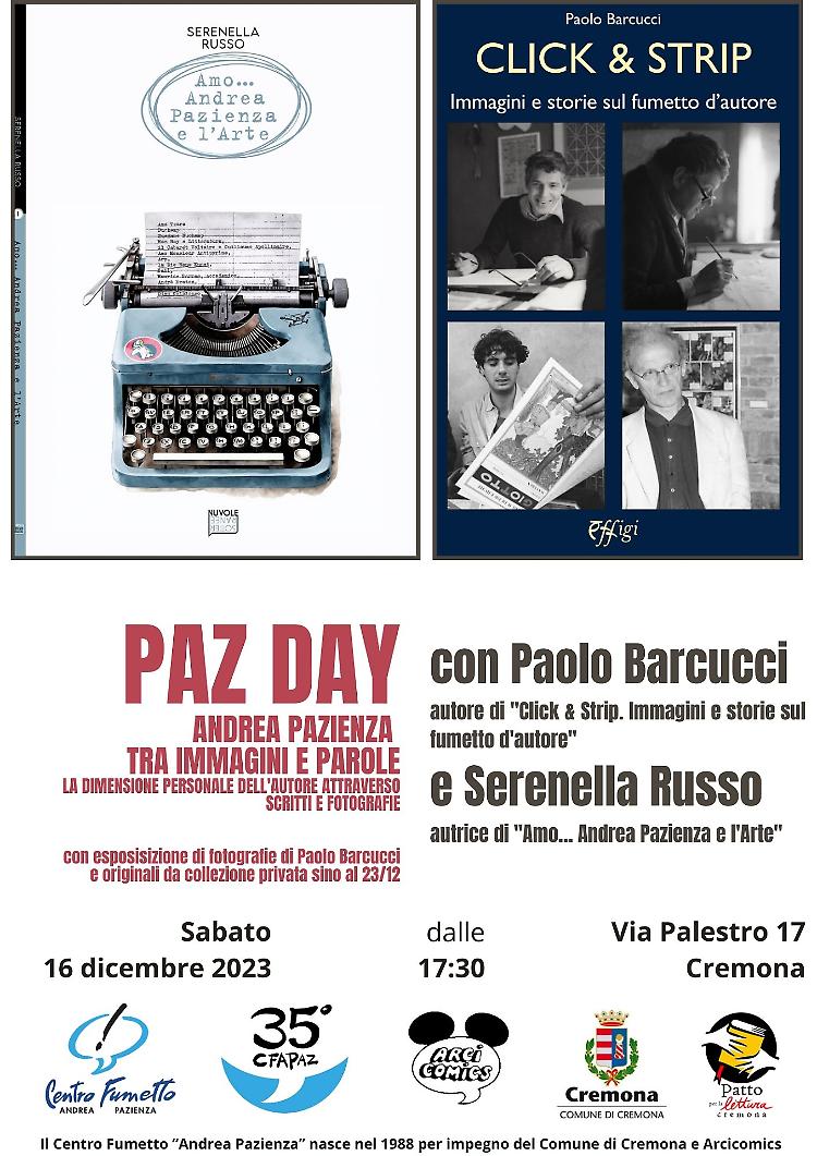 Paz Day: Andrea Pazienza tra immagini e parole 