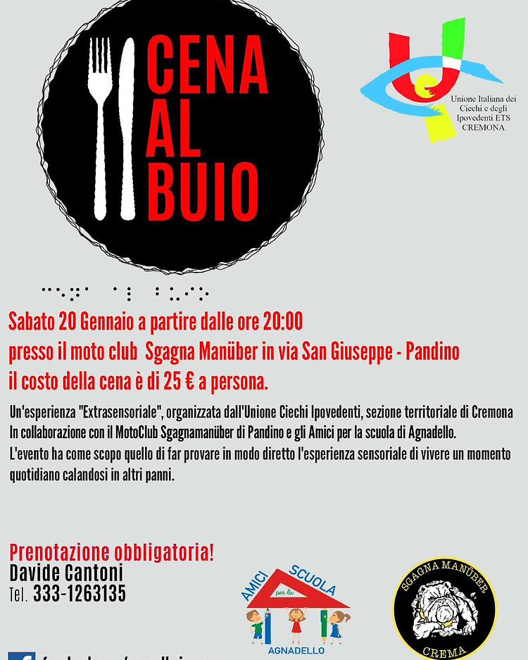 Cena al buio: esperienza “extrasensoriale”