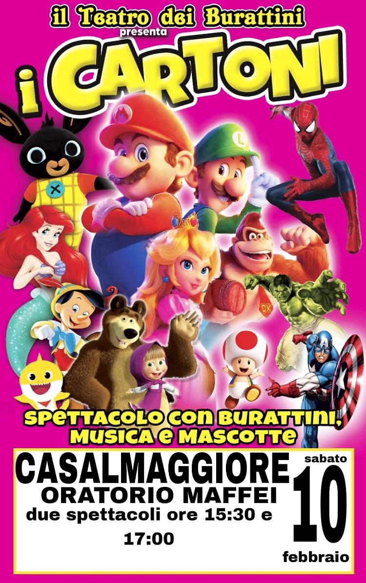 Il Teatro dei Burattini presenta lo spettacolo dei Cartoni