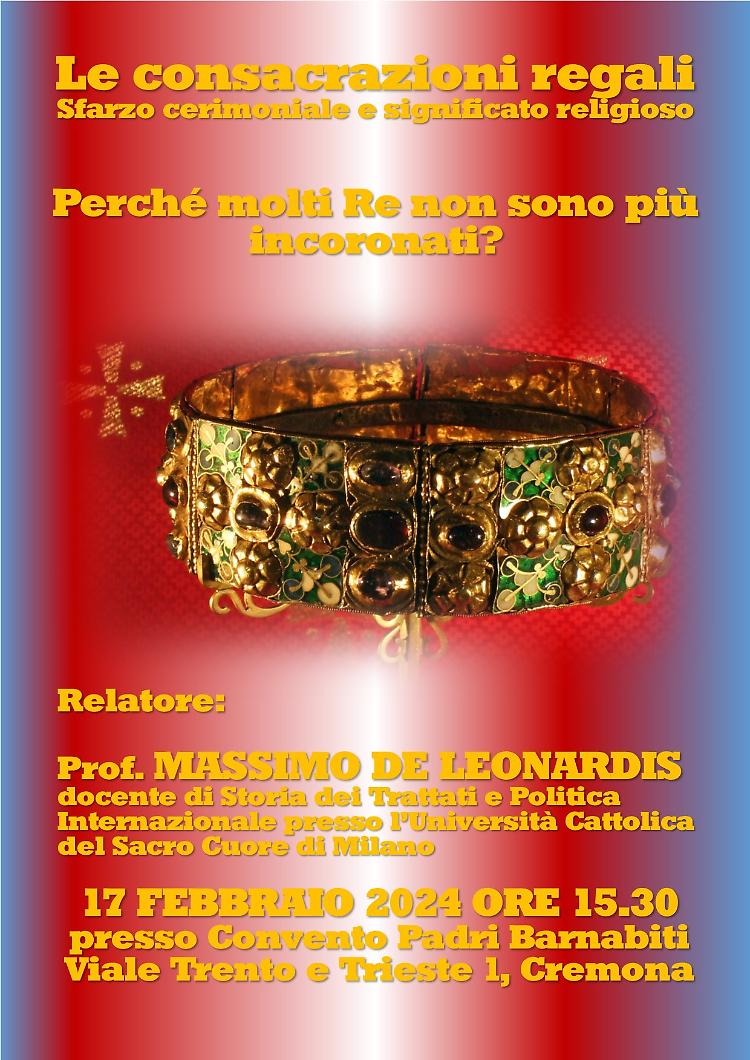 Conferenza: "Perchè molti Re non sono più incoronati?"