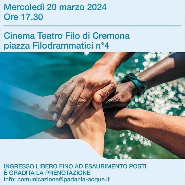 “Acqua per tutti: per una società solidale e inclusiva”