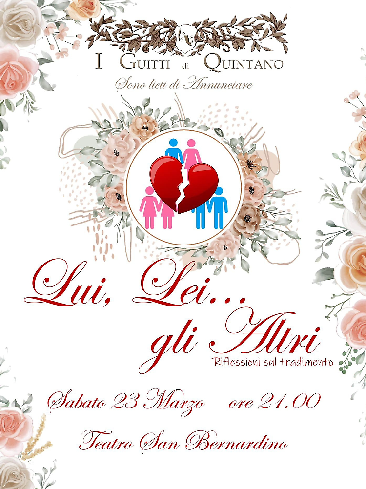 "Lui, lei... gli altri - Riflessioni sul tradimento" commedia