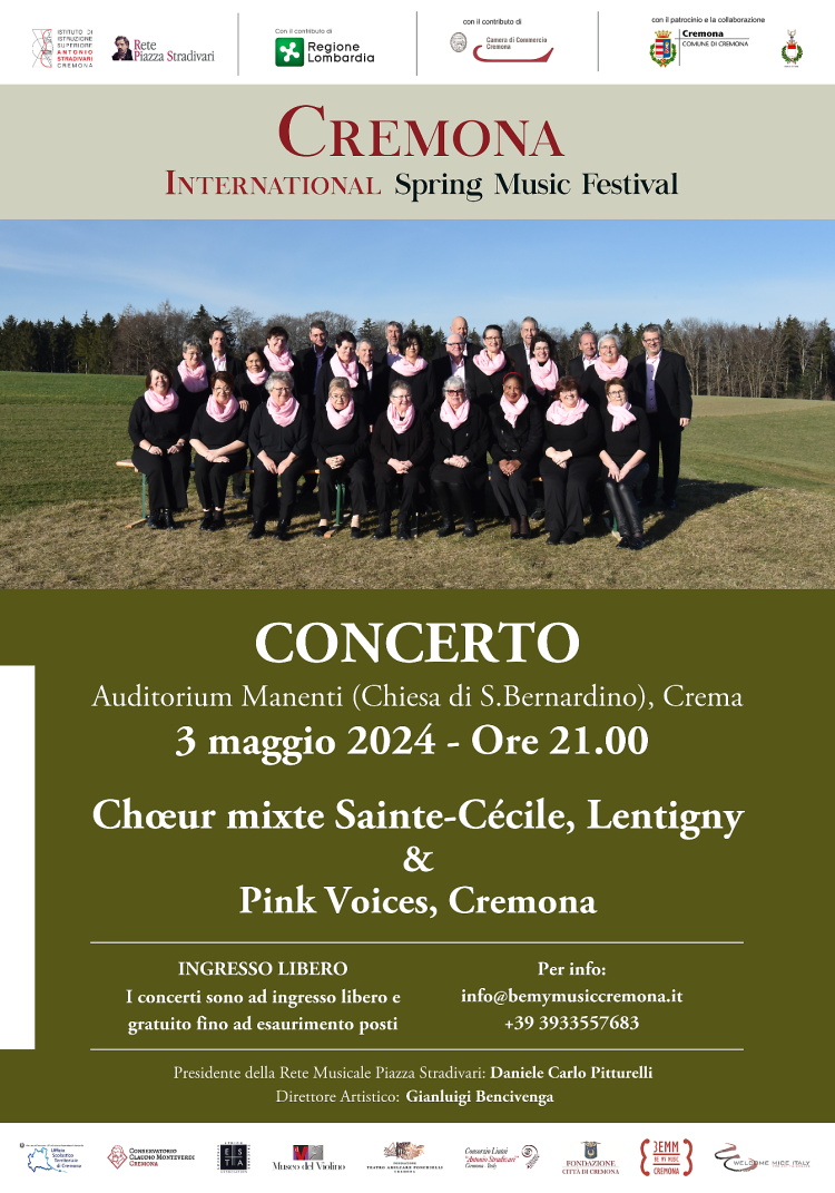 Choeur Sainte-Cecile & Pink Voices in concerto