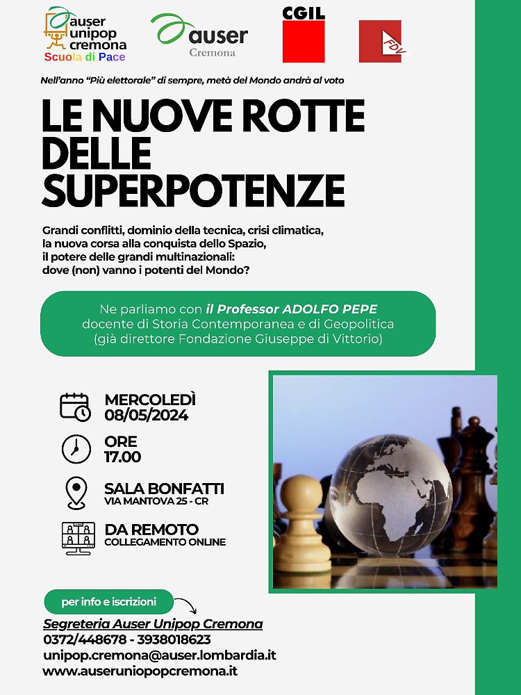 Incontro: Le nuove rotte delle superpotenze
